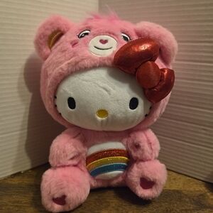 Sanrio Hello Kitty And Carebears 12 Inch Pink Plush Toy